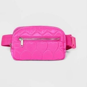 Wild Fable Pink Heart Pink fanny pack  Valentine Cross Body Bag Strap target
